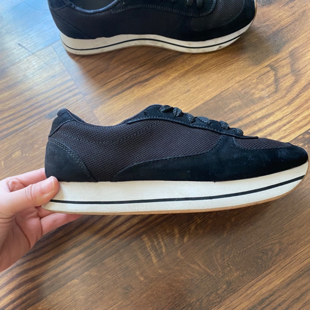 Zara Basic Black Platform Sneaker - image 5